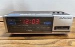 Vintage Emerson RED5677 Alarm Clock Radio, Battery Backup Does Not Work. Fixed Price $15.40.