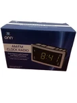 Onn Dual Wake Am/fm Clock Radio 1.4 Led Large Display Battery Back Up Black. Fixed Price $30.00.