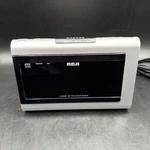 Rca Digital 2 Band Am/fm Alarm Clock/radio/aux Model # RP5435C Blue Led Tested. Fixed Price $28.87.