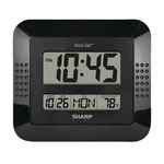 Sharp SPC1010ODX Accu-set Digital Wall Clock With Calendar & Indoor Temperature. Fixed Price $19.00.