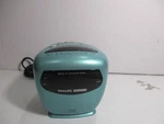 Vintage Philips Magnavox Dual Alarm Clock Radio Fm Am Teal Green. Fixed Price $49.99.