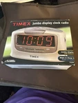 Timex Jumbo Display Clock Radio T254W. Fixed Price $15.95.