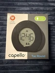 Capello Toc Round Digital Alarm Clock CA-9 Black Backlight Inspirational Nib. Fixed Price $9.95.
