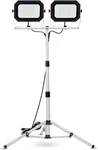 20000 Lumen Work Lights With Stand, 200W Dual Head Led Light, Waterproof La. Fixed Price $99.99.