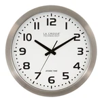 La Crosse Technology Atomic Wall Clock 16 In. White Dial Silver Brushed 4 Zones. Fixed Price $59.29.