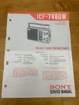Sony ICF-7480W Fm/am 2-BAND Portable Radio Us Model Service Manual Vintage Oem. Fixed Price $24.99.