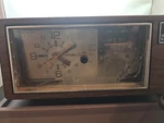 Vintage General Electric 7-4550D Am/fm Alarm Clock Radio Wood Grain See Discript. Fixed Price $20.00.