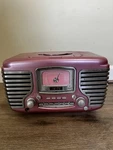 Crosley CR612 Retro Cd Player Am Fm Radio Alarm Clock Pink Tested & Works. Fixed Price $46.00.