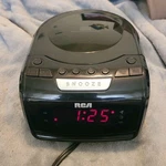 Rca RP5605-A Cd Digital Clock Dual Alarm Radio Black Tested Works. Fixed Price $18.99.