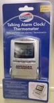 American Tourister Talking Alarm Clock Thermometer 3"X2.5" Foldable Travel New. Fixed Price $8.98.
