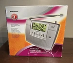 Radio Schack Weather Alarm Clock, Silver Model 12-260, Open Box. Fixed Price $29.97.