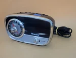 Westclox Retro Style Alarm Clock With Radio/aux Model 80193 Tested Works. Fixed Price $16.99.