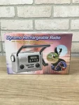 Dynamo Rechargeable Radio TF-38 Am/fm/flashlight/siren/led Reading Lamp/alarm. Fixed Price $42.99.