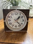 Vintage 1970'S Timex Electric Travel Alarm Clock Model 7417 4A, Faux Wood Design. Fixed Price $22.00.