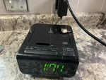 Onn Am/fm Alarm Clock Radio Usb Phone Charge Port Cd Player Good Display Read. Fixed Price $19.99.