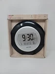 Taylor Atomic Clock W/thermometer 9.25" Indoor Radio Controlled 1750 Calendar. Fixed Price $49.99.