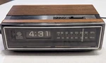 Vintage General Electric Clock Radio Walnut Grain Finish Model 7 4305C Retro. Fixed Price $55.00.