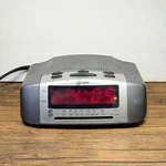 Gpx Am/fm Digital Alarm Clock Radio, Model D505 Gray & Silver, Tested Works. Fixed Price $19.99.