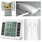 Wireless Digital Refrigerator Freezer Thermometer Temp Alarm 2 Sensor In/outdoor. Fixed Price $16.99.
