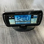 Sharp SPC775 Weather Station Dual Alarm Clock Color Display Indoor Outdoor Black. Fixed Price $23.40.