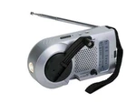 Kaito Emergency Am/fm Radio With Flashlight KA-006, Silver Color. Fixed Price $14.50.
