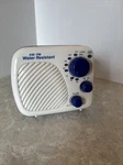 Vtg Rare Radioshack Optimus Model 12-796-AM/FM Water Resistant Portable. Fixed Price $27.97.