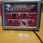 Arizona Cardinals Nfl Scoreboard Alarm Clock - Team Sports America New Box. Fixed Price $100.00.