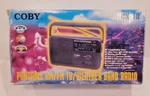 Coby CX-18VINTAGE 1999 Portable Tv & Weather Radio Snow Storms Too. Fixed Price $29.99.