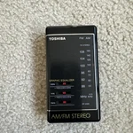 Toshiba Radio RP-2028 Portable Am/fm Stereo Works. Fixed Price $13.00.