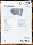 Sony ICF-B200 Radio Service Manual *original*. Fixed Price $14.97.