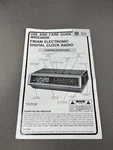 Ge 7-4631 B Fm Am Digital Clock Radio Manual 1980S. Fixed Price $9.99.
