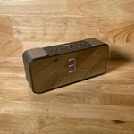 Dikaou Black/silver Wireless Digital Display Alarm Clock Stereo Bass Speaker. Fixed Price $18.57.