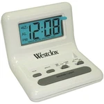 Westclox 47539 .8'' White Lcd Alarm Clock With Light On Demand. Fixed Price $24.95.
