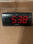 Sylvania Am/fm & Alarm Clock Radio Model #SCR1206B-PL Tested Works. Fixed Price $9.99.