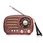 Oncheer Portable Vintage Radio Retro Bluetooth Speaker, Fm/am/sw Deep Brown. Fixed Price $21.82.