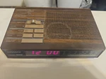 Vtg Magnavox D-3240 Wood Grain Digital Alarm Clock Radio Tested Works. Fixed Price $9.00.