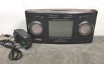 Sharper Image Design Big Screen Clock / Radio & Sound Soother 20 SI564 Mahogany. Fixed Price $53.95.