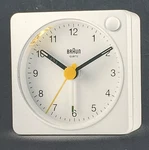 Braun Travel Alarm Clock Mini-analog BC02XW. Fixed Price $42.99.