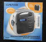 Vintage Craig Am/fm Weather Radio With Rechargeable Led Flashlight New Box. Fixed Price $46.16.