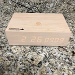 Gogroove Bluesync Tym Alarm Clock Bluetooth Speaker - Natural Brown. Fixed Price $15.00.