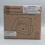 New Magnasonic Clock Radio With Dual Alarm & Time Projection. Fixed Price $30.40.