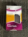 Radio Shack Am/fm Pocket Model 12-467 Handheld New Unopened. Fixed Price $40.00.