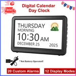 Clock With Day And Date For Elderly, 7" Large Display Digital Calendar. Fixed Price $35.62.