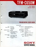 Sony TFM-C650W Am Digital Clock Radio Service Manual. Fixed Price $25.00.