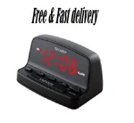 Sharp Digital Alarm Clock Loud Snooze Keyboard Controls Led Display Black. Fixed Price $9.95.