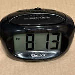 Westclox Battery Operated Alarm Clock Digital Travel Portable With Large Display. Fixed Price $22.95.