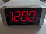 Timex T235 Double Alarm Am/fm Clock Radio W/ Jumbo Red Numbers. Fixed Price $14.00.