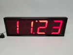 Precision Products Mega Led Digital Clock 30.3"X 9.8" (BRG470-RS-P05-B1-F1). Fixed Price $90.99.