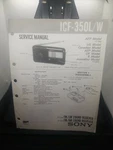 Sony Icf 350L Service Manual #40. Fixed Price $16.49.