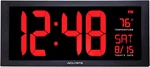 Large 18-INCH Led Clock With Indoor Temperature Display Perfect For Home Of. Fixed Price $109.99.